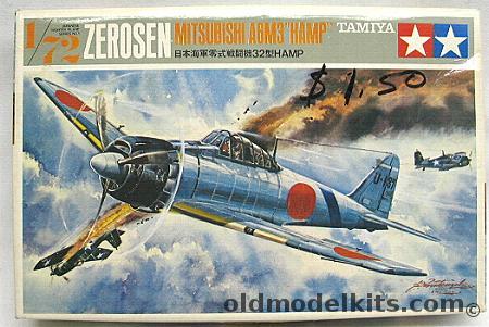 Tamiya 1/72 Mitsubishi A6M3 Type 32 'Hamp' Zerosen, FA101-100 plastic model kit